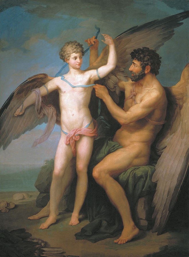 Дедал и Икар: древнегреческий миф о Дедале и Икаре в кратком изложении