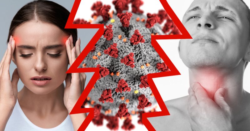 Боли при коронавирусе: болит ли голова и горло? Боли в груди и спине