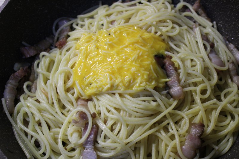 Традиционная итальянская паста "Карбонара": пошаговый фото рецепт