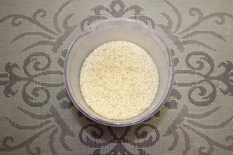 Тахини (кунжутная паста) - восточная намазка на хлеб (постная): пошаговый фото рецепт