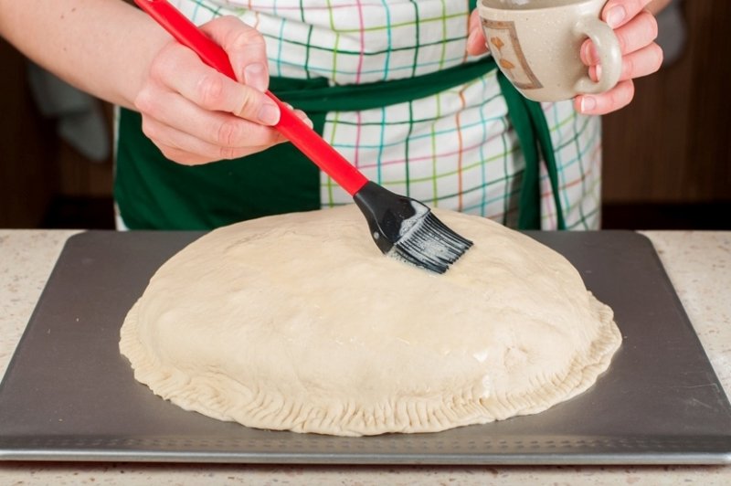 Пирог с ветчиной  и картофелем для пикника: пошаговые фото