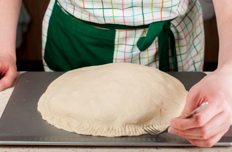 Пирог с ветчиной  и картофелем для пикника: пошаговые фото