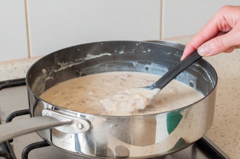 Паста в сливочном соусе с беконом и цукини: пошаговый фото рецепт
