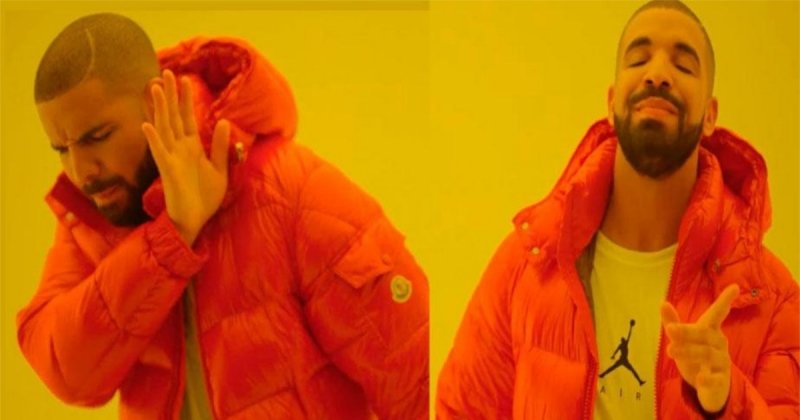 Мем с Дрейком: шаблон и смысл мема с парнем в оранжевой куртке