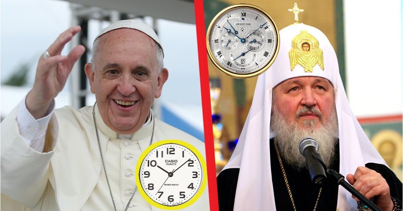 Время пастыря. Сколько стоят часы Патриарха и Папы Римского