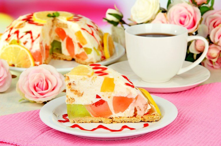 Подборка желейных десертов с фруктовым вкусом