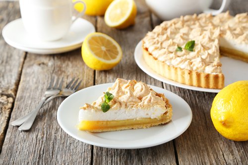 Лимонный пирог-безе
