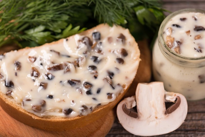 Домашний плавленный сыр с грибами