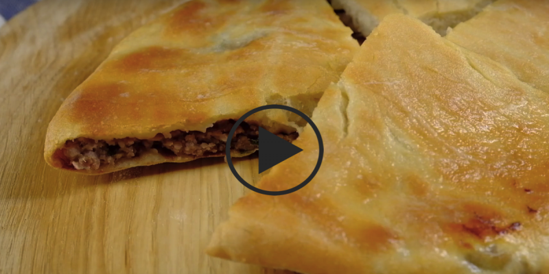 Осетинский пирог с мясом и варианты начинок : видео-рецепт