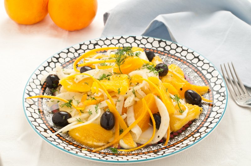 Сицилийский салат с апельсинами