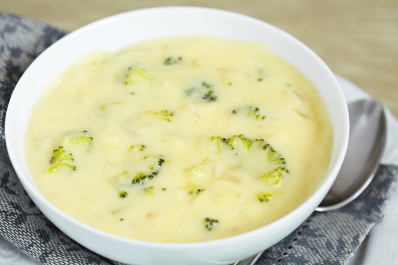 Нежнейший сырный суп с брокколи