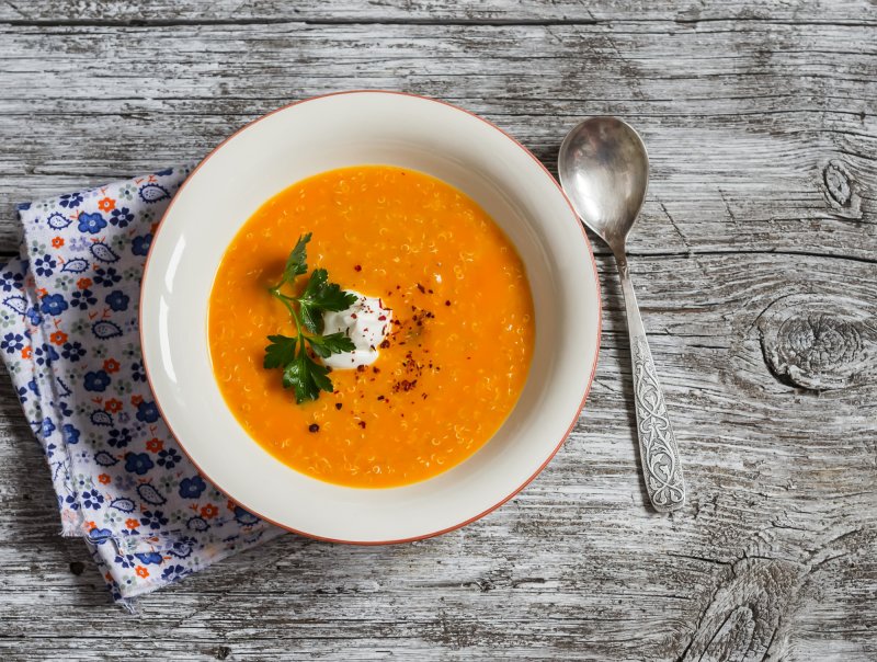 Крем-суп из имбиря и моркови