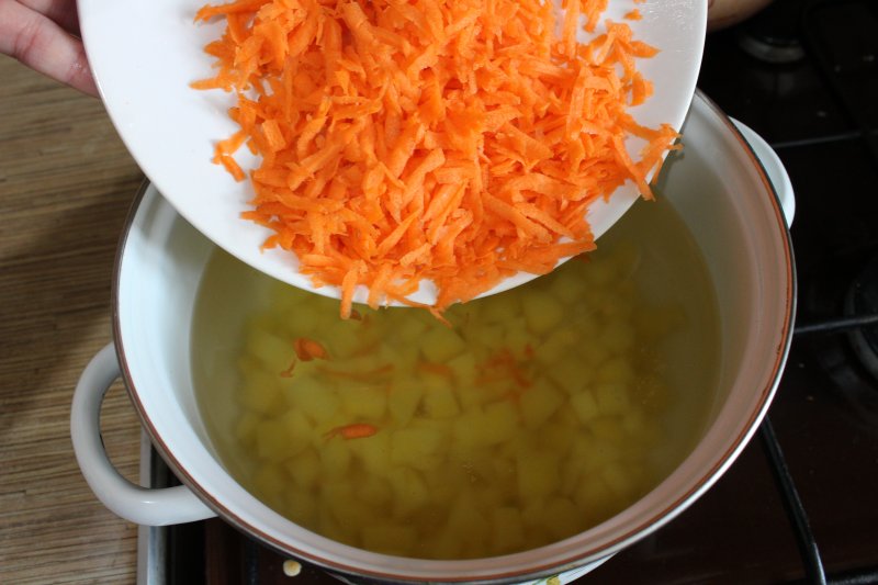 Пошаговый фото-рецепт: Картофельный суп с фрикадельками