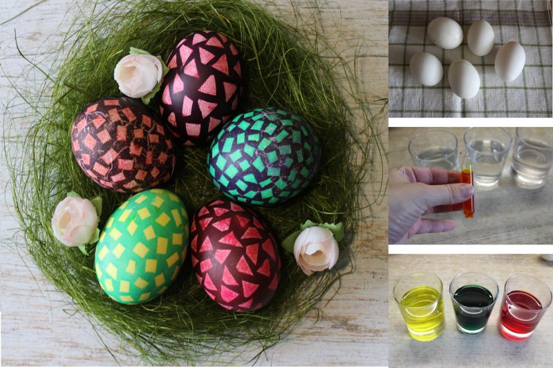 Как красиво покрасить пасхальные яйца своими руками: пошаговый фото рецепт