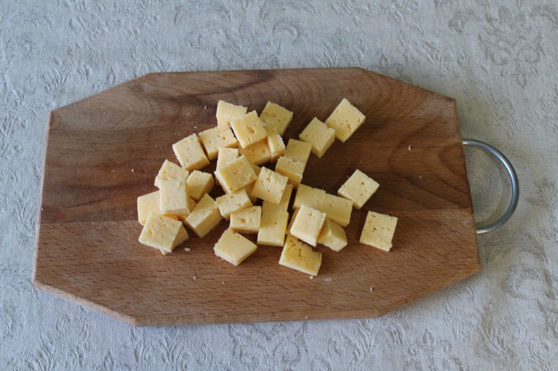 Пошаговый фото-рецепт: Закуска на шпажках с сыром и шампиньонами