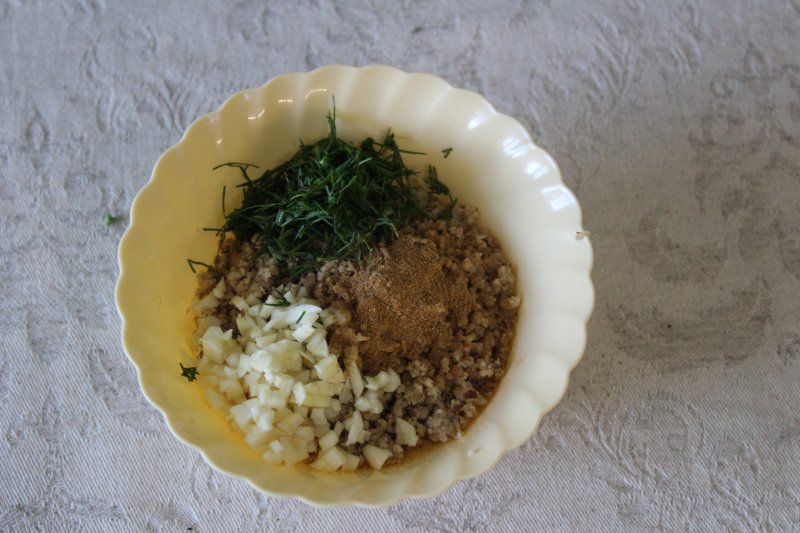 Пошаговый фото-рецепт: Пикантная закуска с баклажанами с соусом Баже