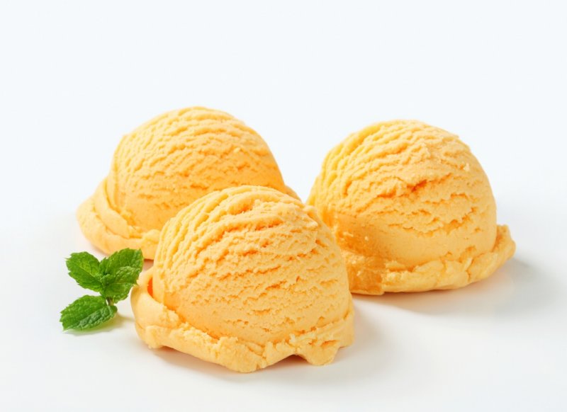 Домашнее мандариновое мороженое