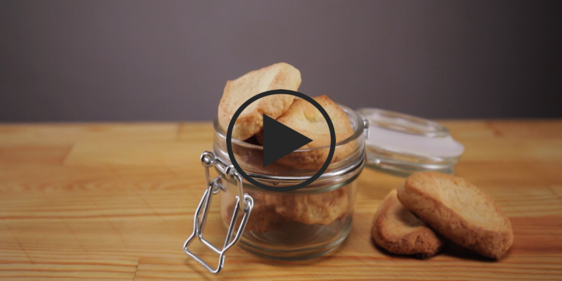 Печенье из 3-х ингредиентов: видео рецепт