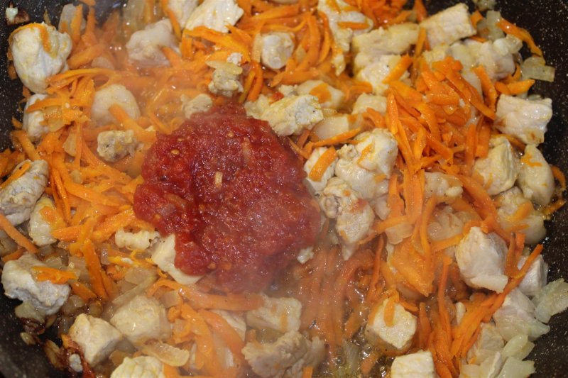 Мясо с овощами, запеченное в тыкве: пошаговый фото-рецепт