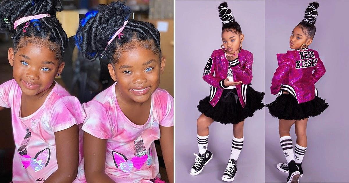 Сестры-афроамериканки с необычными глазами покорили детские бренды
