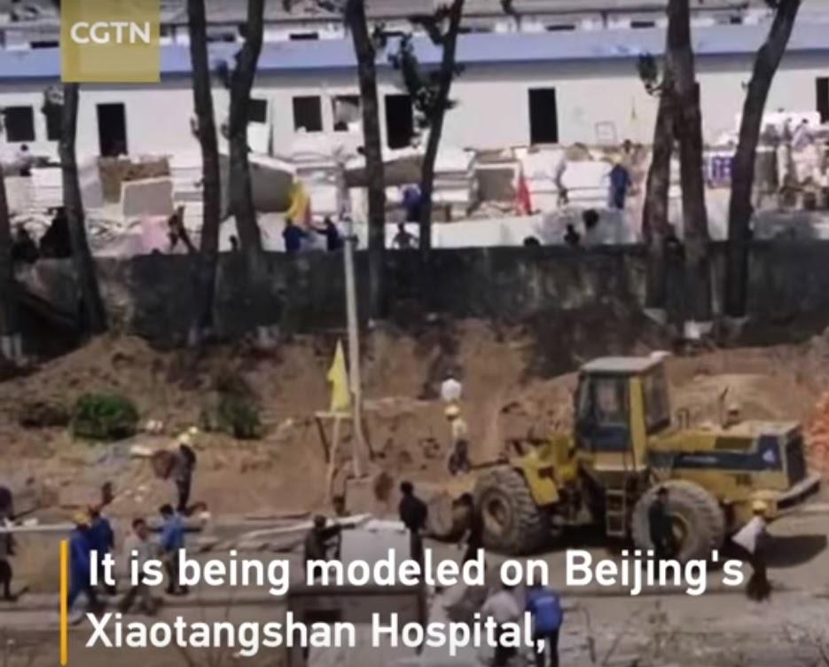 "Китайское чудо". Фото построенной за неделю больницы в Ухане