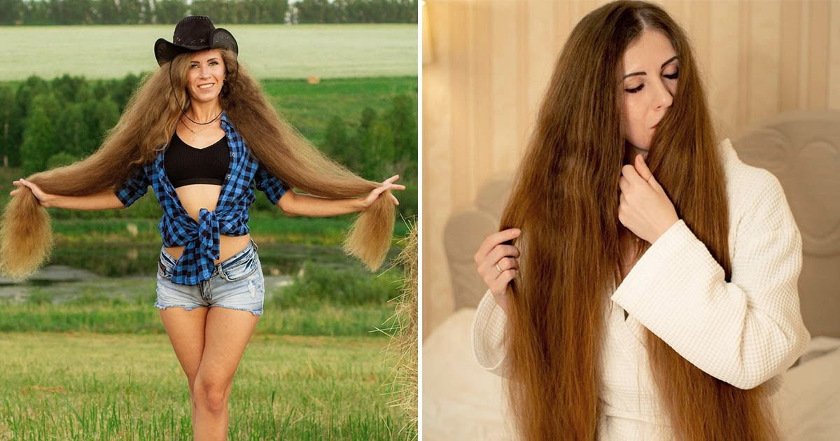 Россиянка отрастила 130-сантиметровые волосы и жалуется на трудности