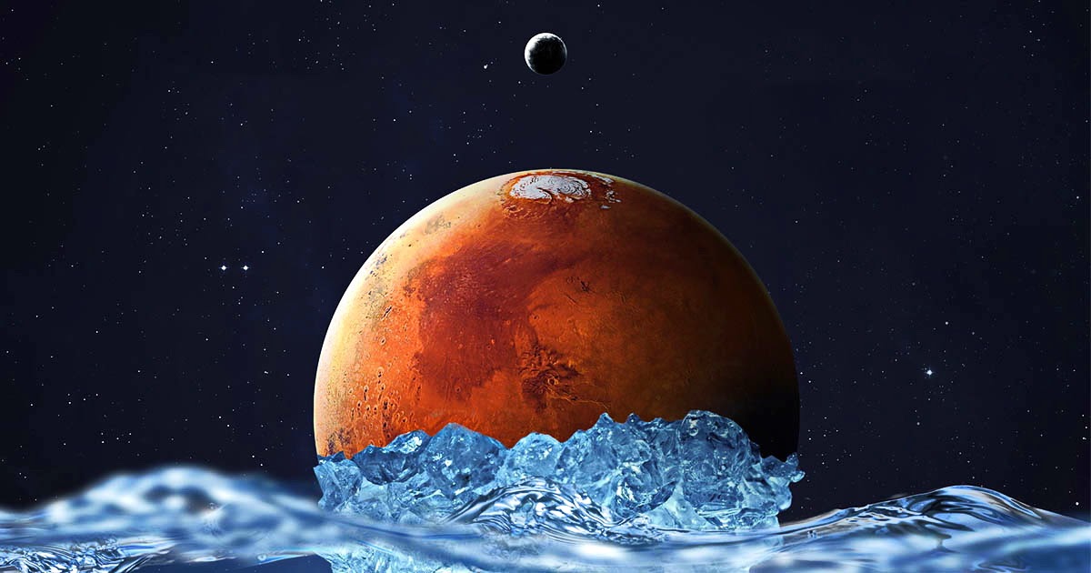 Шансы на внеземную жизнь. На Марсе обнаружили гигантский ледник из воды