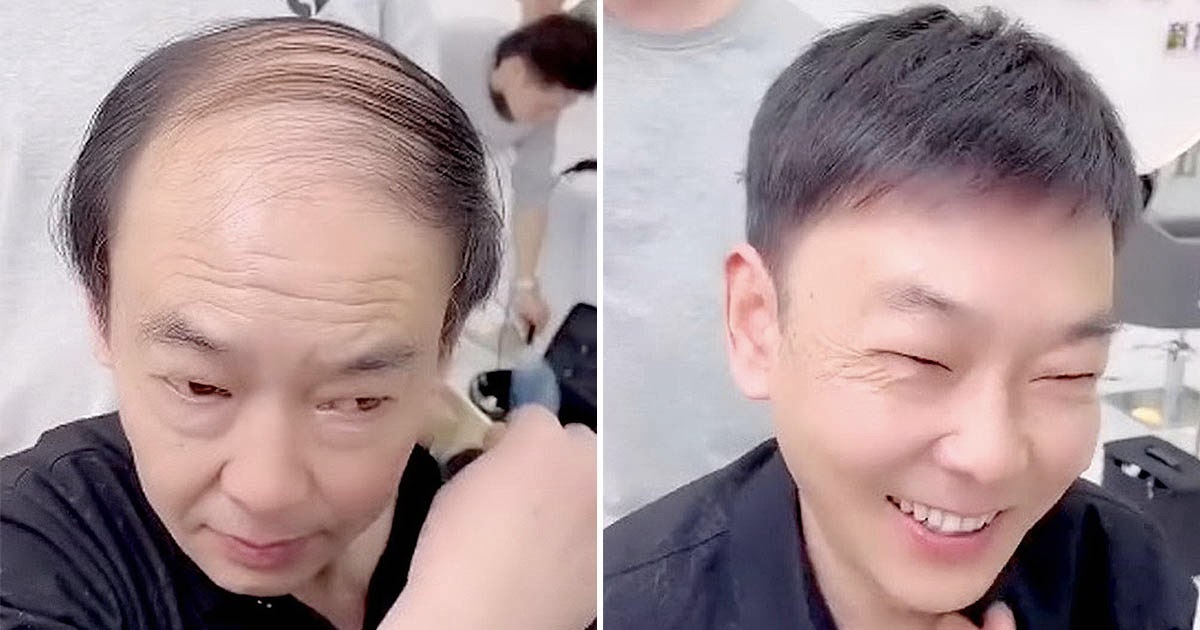 Чудо-парикмахер из Китая омолодил клиента на десятки лет