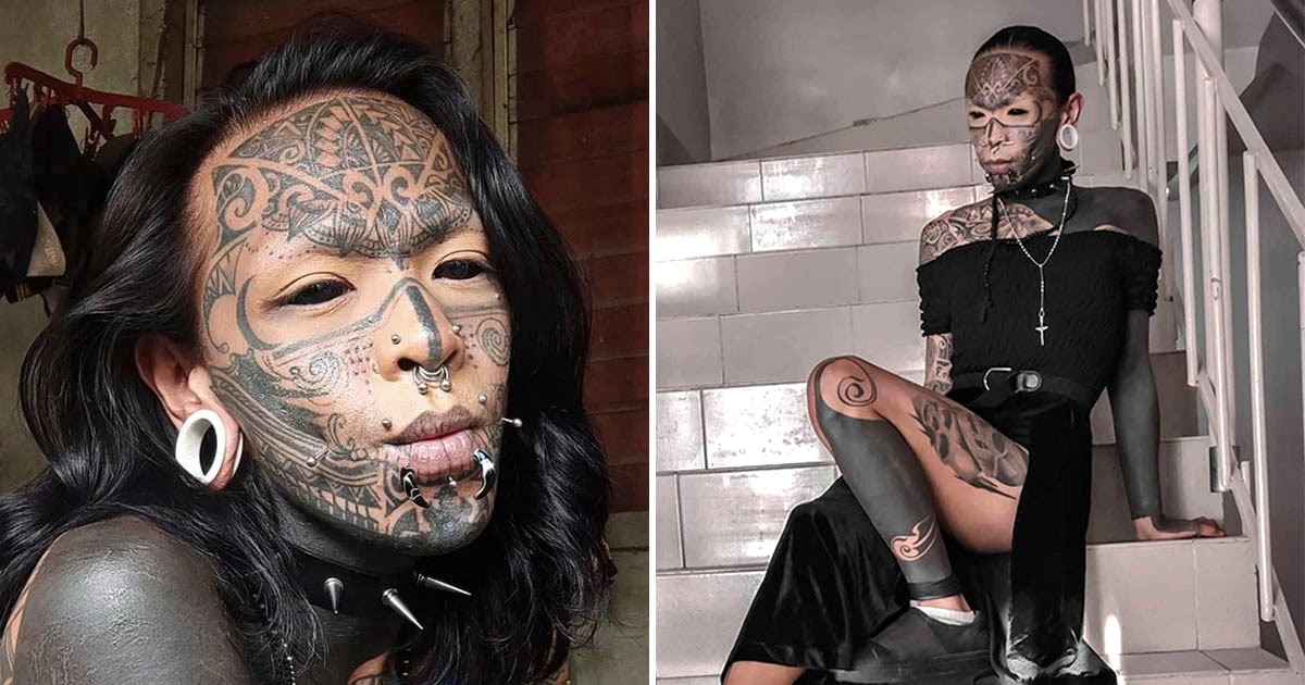 Филиппинка сделала столько тату, что священник стал изгонять из нее бесов